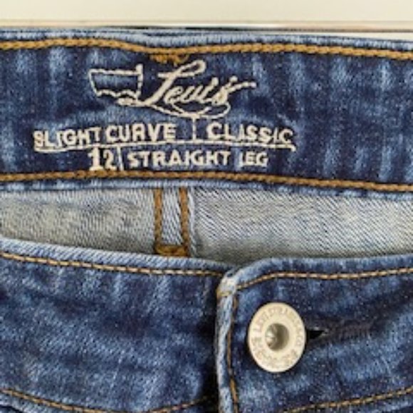 Levis San Francisco jeans dark wash slight curve classic SIZE 12 straight leg - Picture 2 of 5